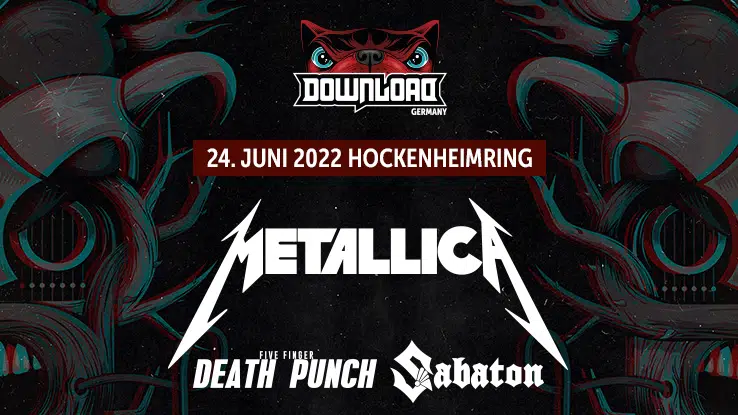Download Germany Festival 2022 mit METALLICA, Sabaton und Five Finger Death Punch